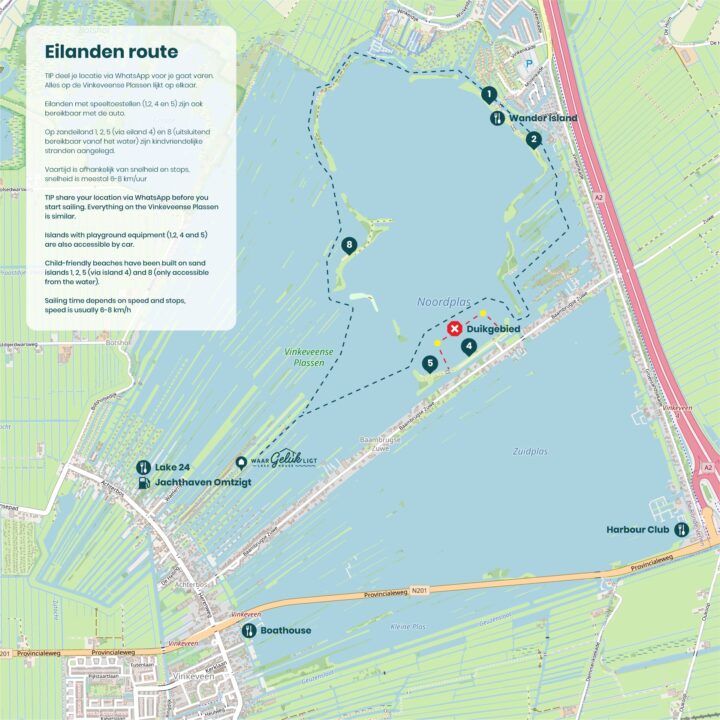 Eilanden route